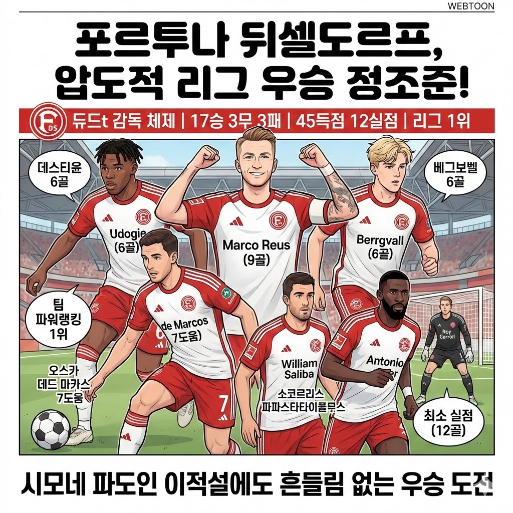 [돌풍] 뒤셀도르프, 리그 제패 눈앞에!